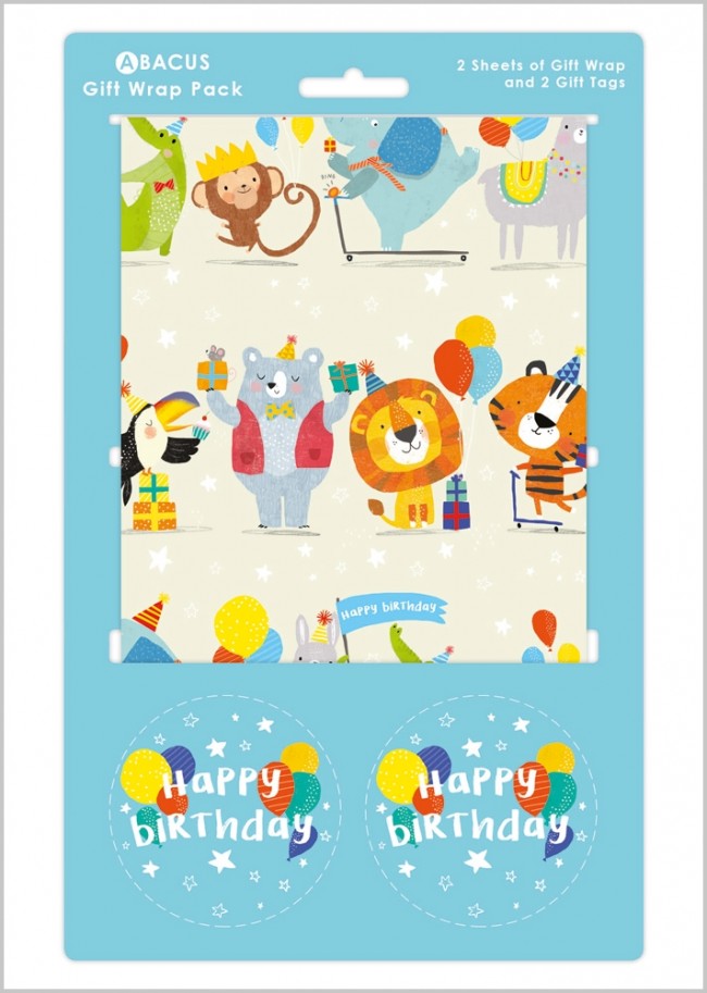 Party Animals Gift Wrap Pack