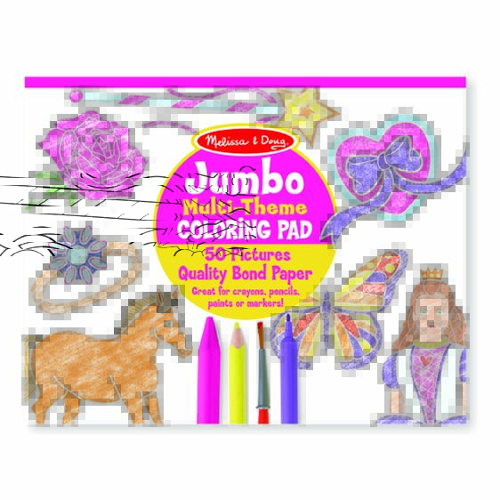 Jumbo Colouring Pad Pink