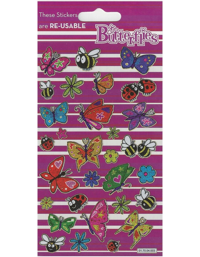 Sparkle Butterflies Stickers