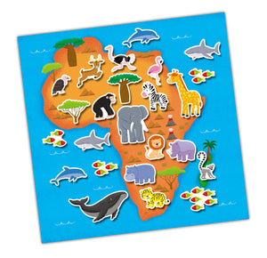 Reusable Sticker Book Maps