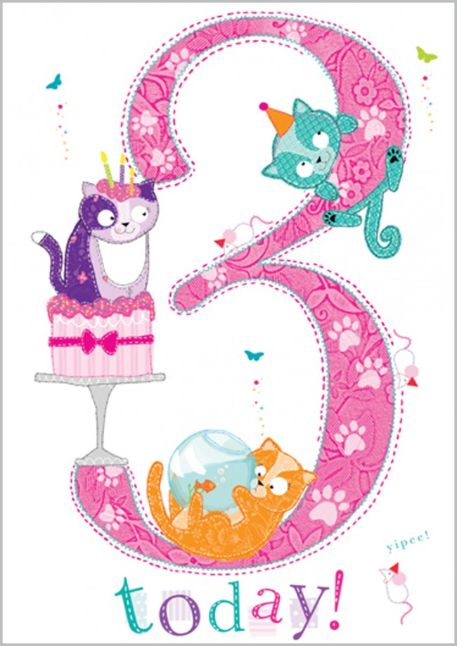 Age 3 Card