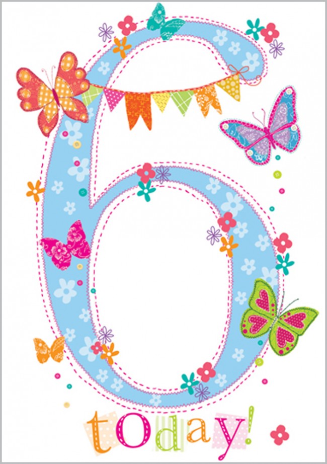 Age 6 Card