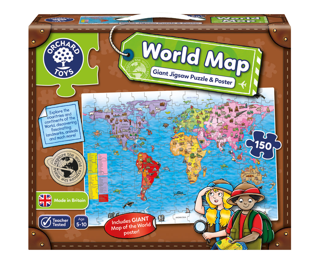 World Map Giant Jigsaw Puzzle