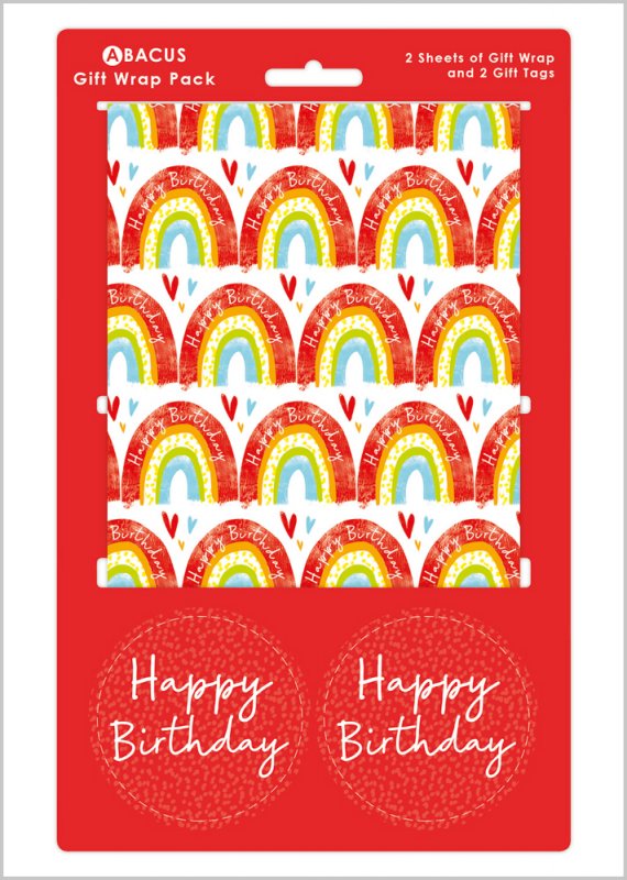 Rainbow Gift Wrap Pack