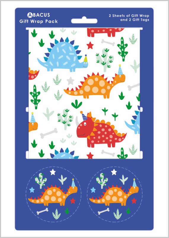 Dinosaur Gift Wrap Pack
