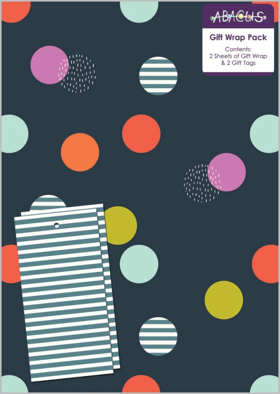 Blue Spot Gift Wrap Pack