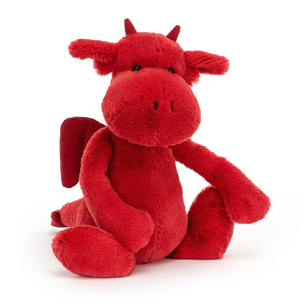 【】Bashful Dragon 31cm MEDIUM Jellycat Bashful Dragon — Trudy's Hallmark
