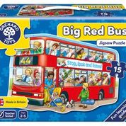 Load image into Gallery viewer, Big Red Bus Puzzle
