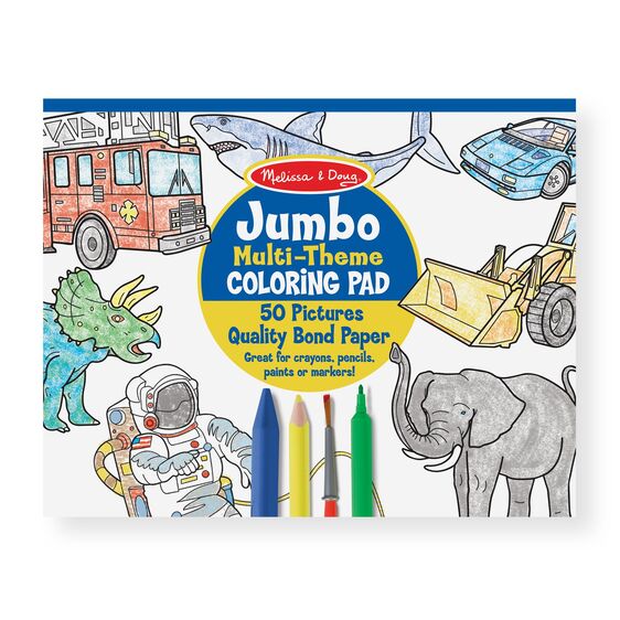 Jumbo Blue Colouring Pad