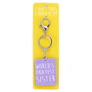 Keyring - Worlds Okayest Sister