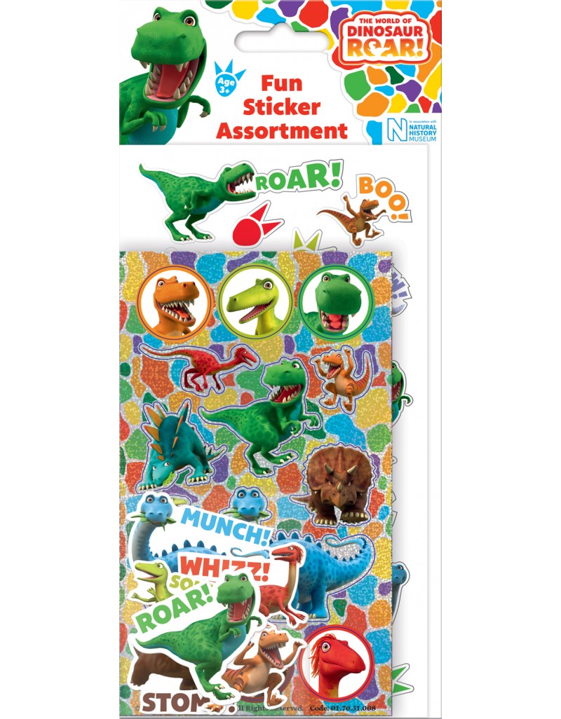 Assortment Dinosaur Roar Stickers
