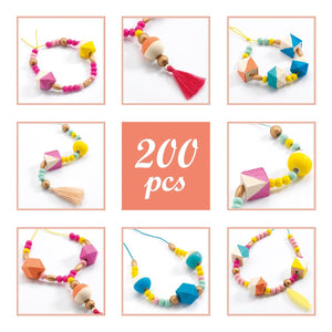 Beads and Cubes Bracelet Set