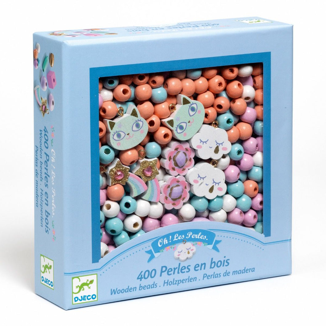 Rainbow Wooden Beads Set