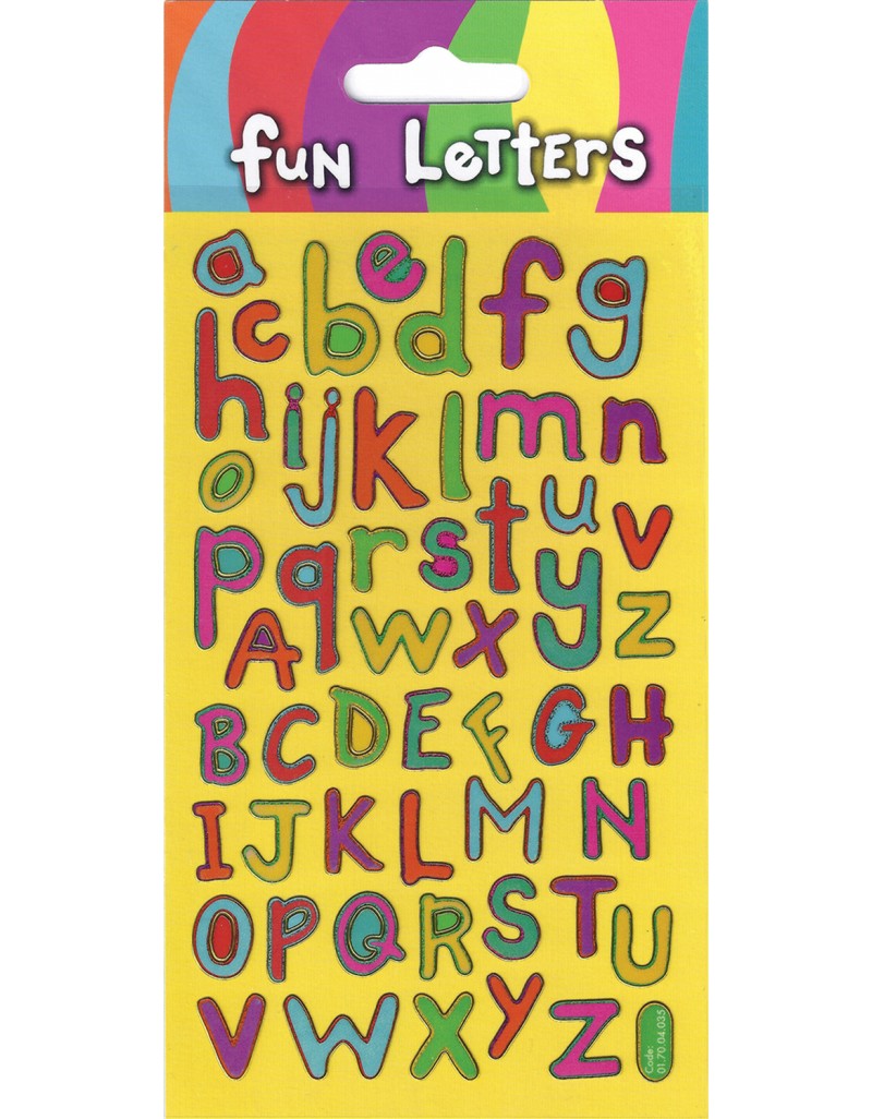 Sparkle Fun Letters Stickers