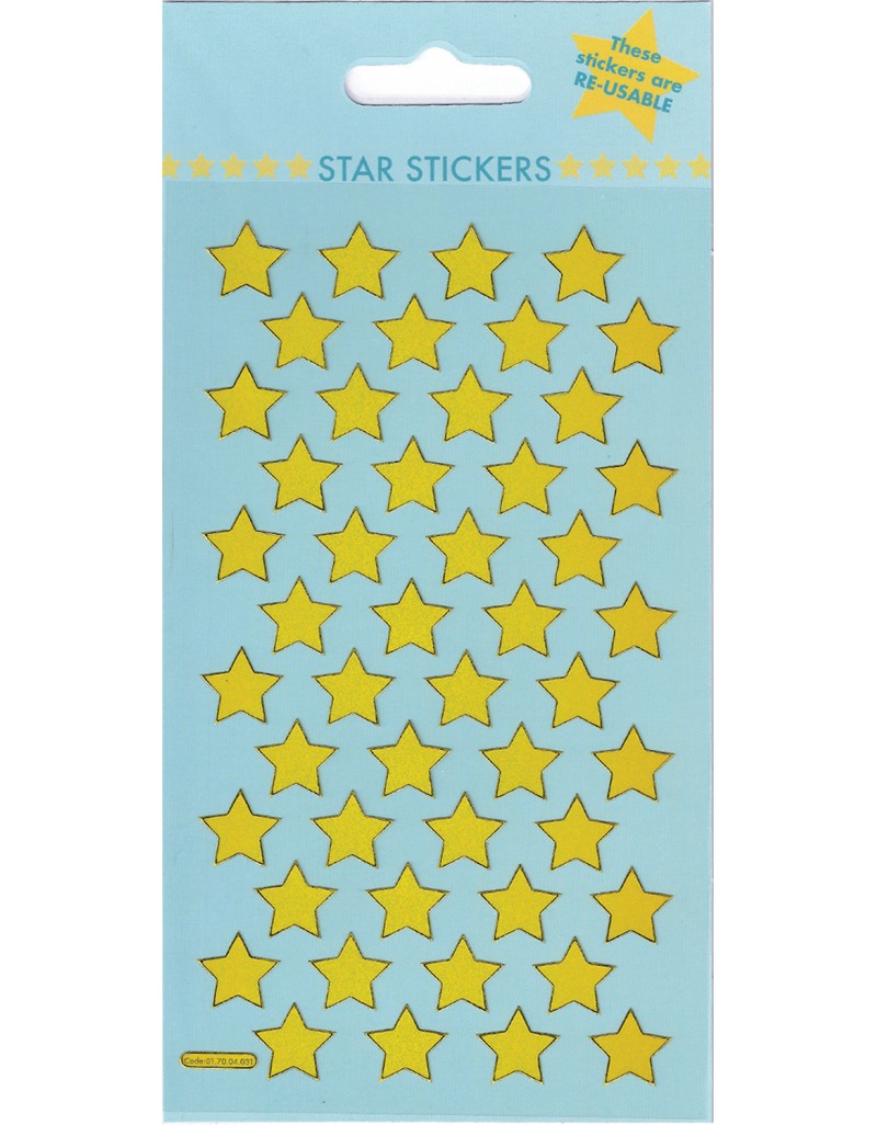 Sparkle Gold Stars Stickers