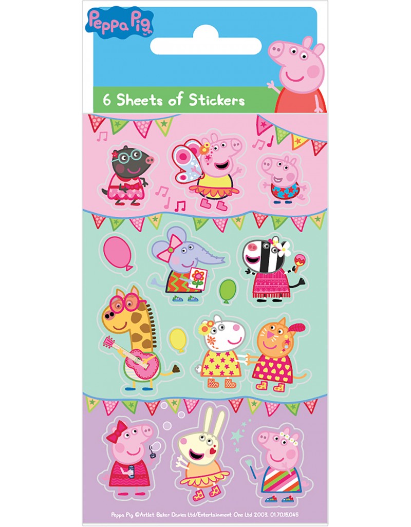 Party Pack Peppa Pig Carnival Stickers
