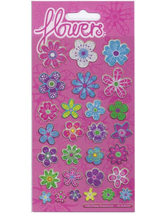 Sparkle Flowers Stickers