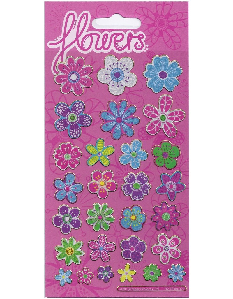 Sparkle Flowers Stickers