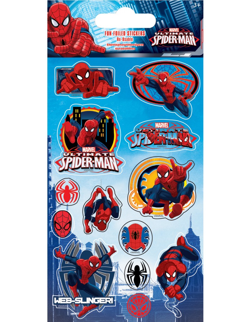 Spiderman Foil Stickers